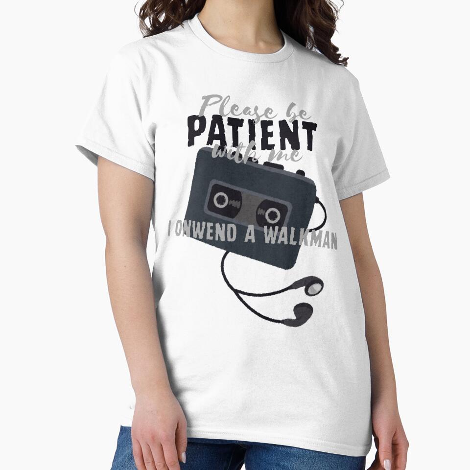 Please Be Patient With Me I Owned A Walkman Essential - Adult & Kids T-Shirts, Sweatshirts & Hoodies apparel design preview 2
