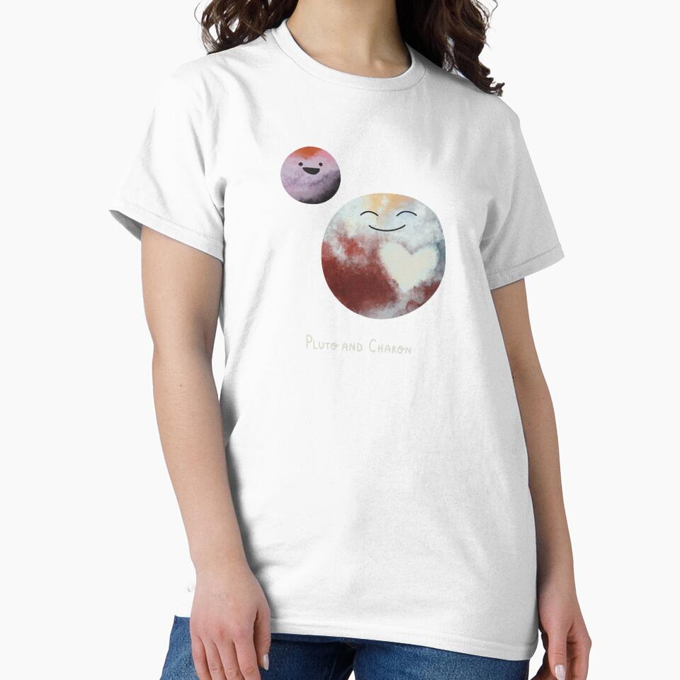 Pluto and Charon by marienspace - Adult & Kids T-Shirts, Sweatshirts & Hoodies apparel design preview 2