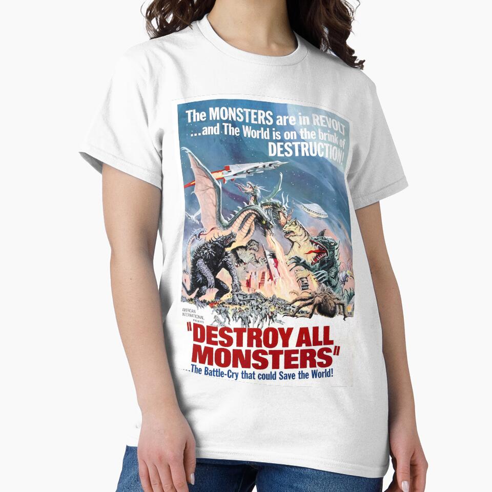 DESTROY ALL MONSTERS by ilovechaos - Adult & Kids T-Shirts, Sweatshirts & Hoodies apparel design preview 2