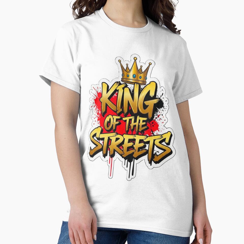 King of the Streets Urban Streetwear Graphic by - Adult & Kids T-Shirts, Sweatshirts & Hoodies apparel design preview 2