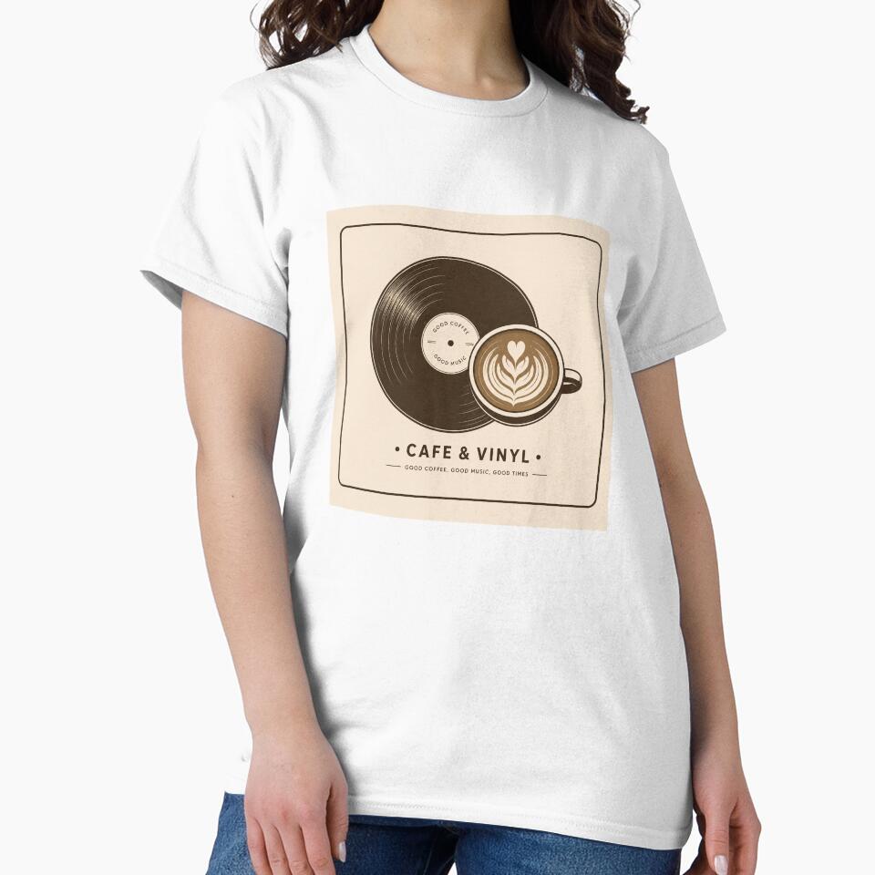Vinyl Latte by Journey Tsao Lab - Adult & Kids T-Shirts, Sweatshirts & Hoodies apparel design preview 2