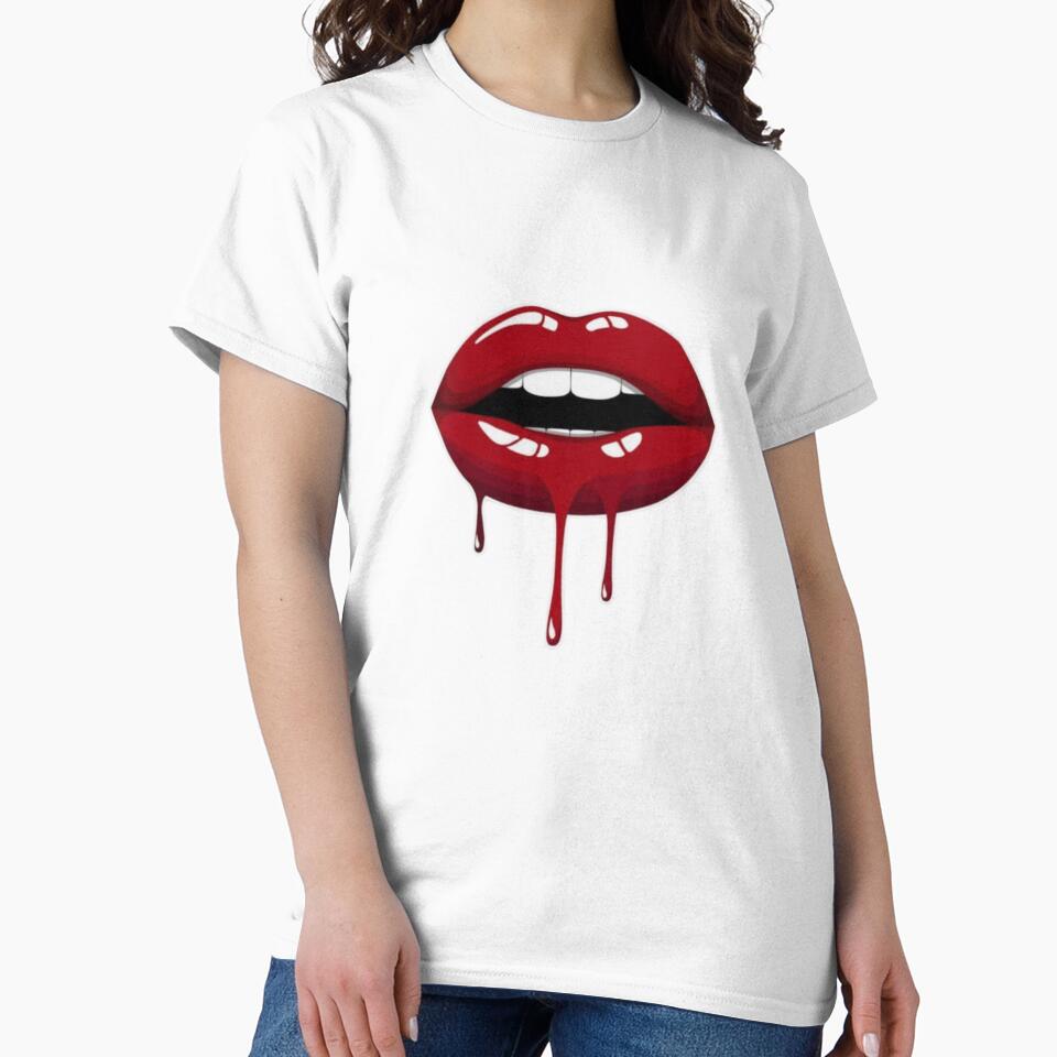 Lips Classic by DesignDreamerr - Adult & Kids T-Shirts, Sweatshirts & Hoodies apparel design preview 2