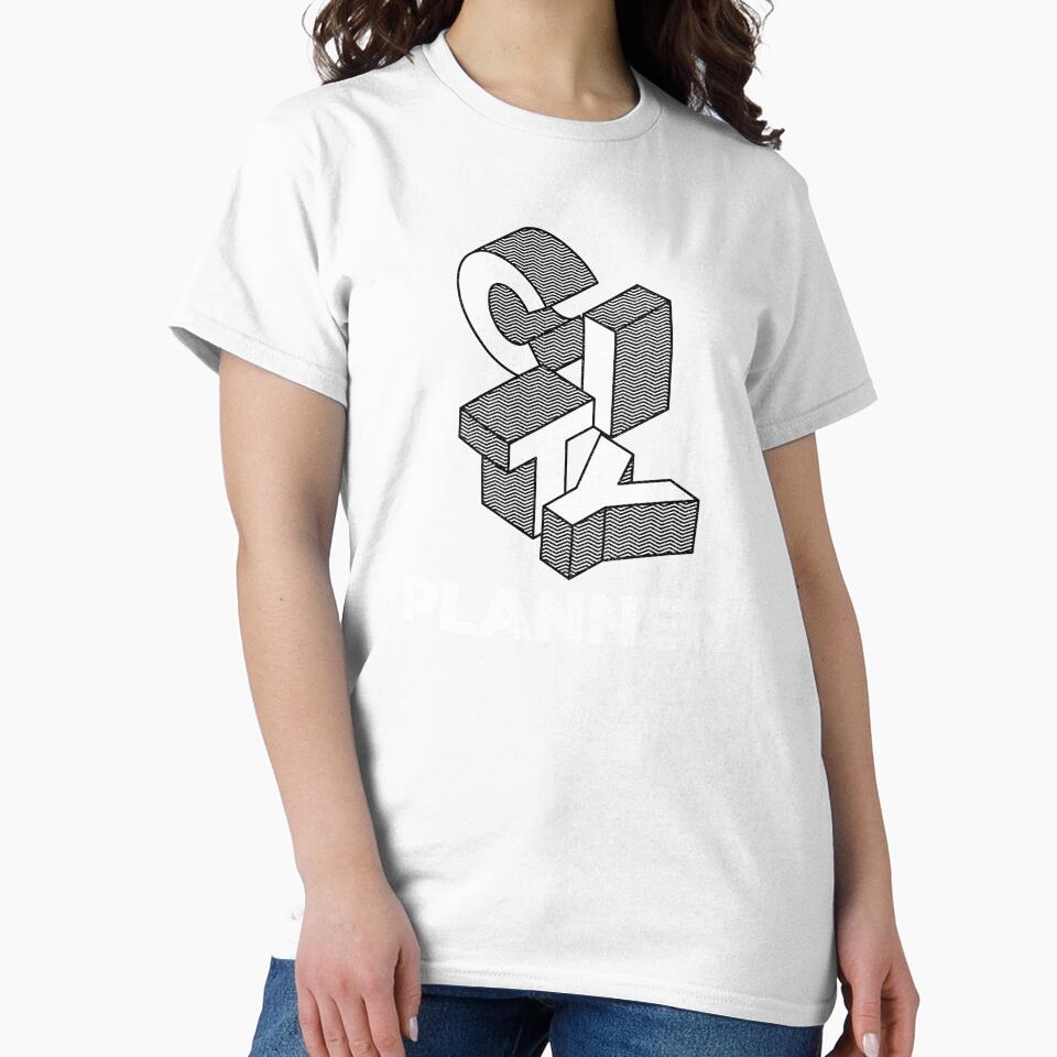 Urban Planner City 90s Design by CJacobsDesigns - Adult & Kids T-Shirts, Sweatshirts & Hoodies apparel design preview 2