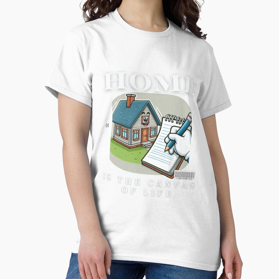 Home is the canvas of life by Peerless-Prime - Adult & Kids T-Shirts, Sweatshirts & Hoodies apparel design preview 2