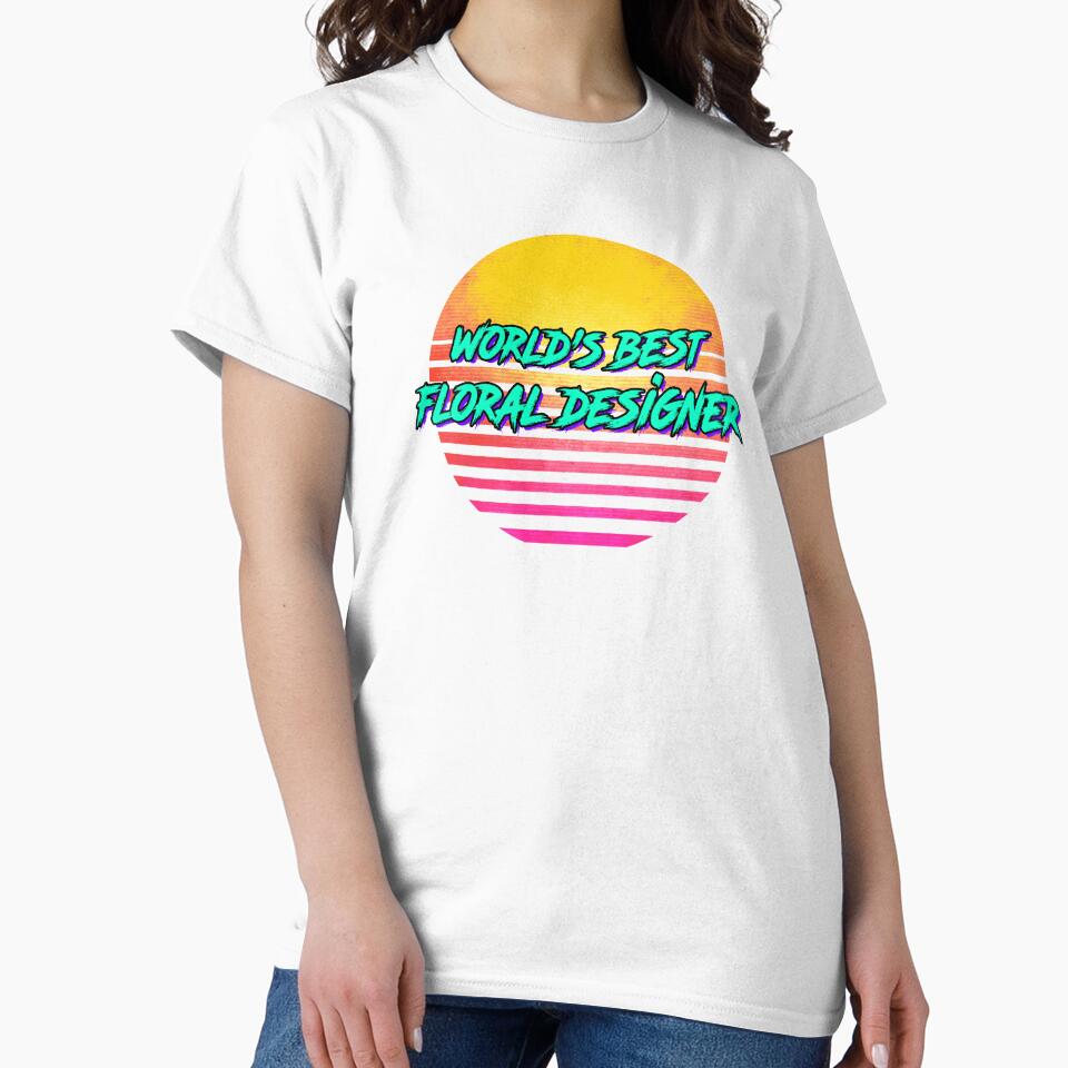Funny Floral Designer Retro 1980s Gift by paulveri - Adult & Kids T-Shirts, Sweatshirts & Hoodies apparel design preview 2