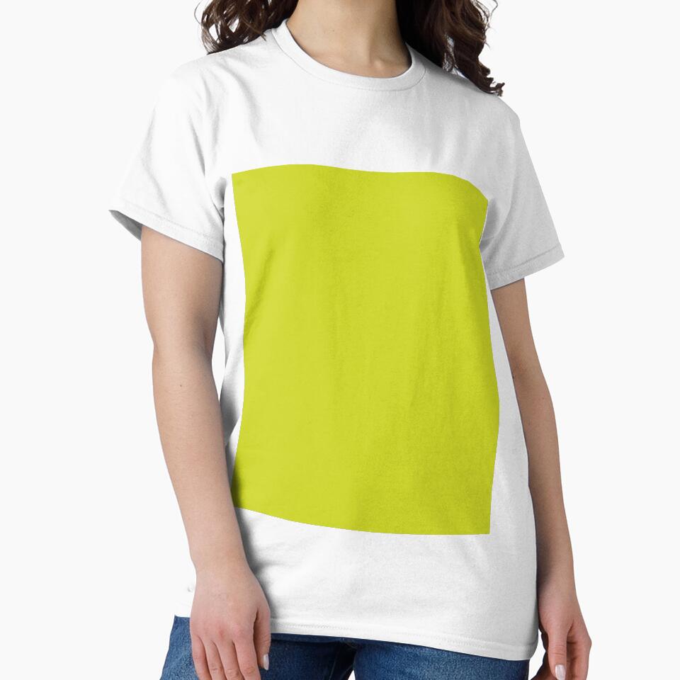 Plain Solid Color Neon Yellow Green by mimihuang - Adult & Kids T-Shirts, Sweatshirts & Hoodies apparel design preview 2