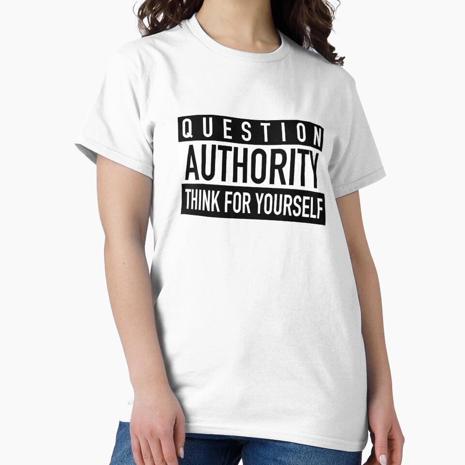 Question Authority by MangaCortaTees - Adult & Kids T-Shirts, Sweatshirts & Hoodies apparel design preview 2