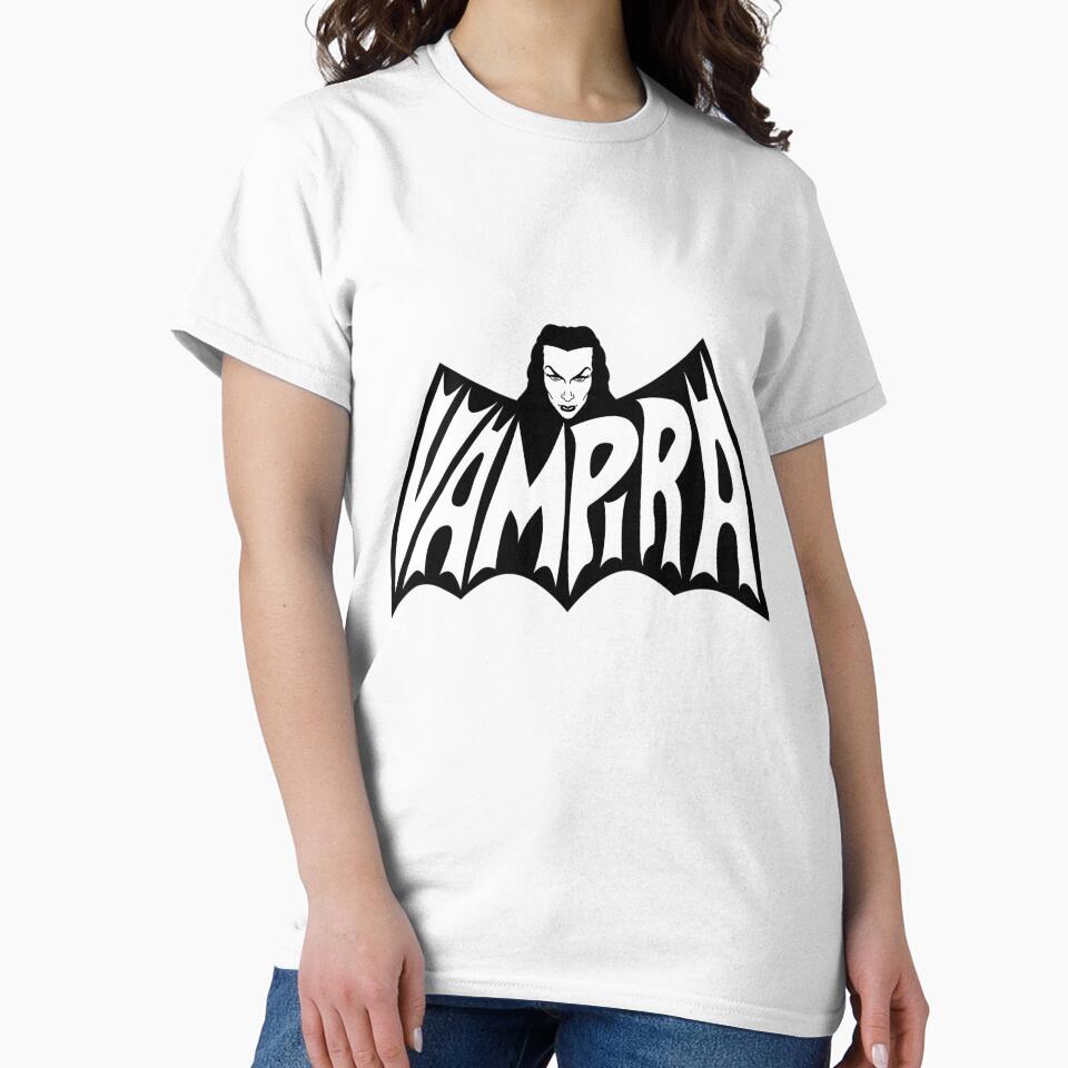 Vampira In A Bat Shape by amalcaide - Adult & Kids T-Shirts, Sweatshirts & Hoodies apparel design preview 2