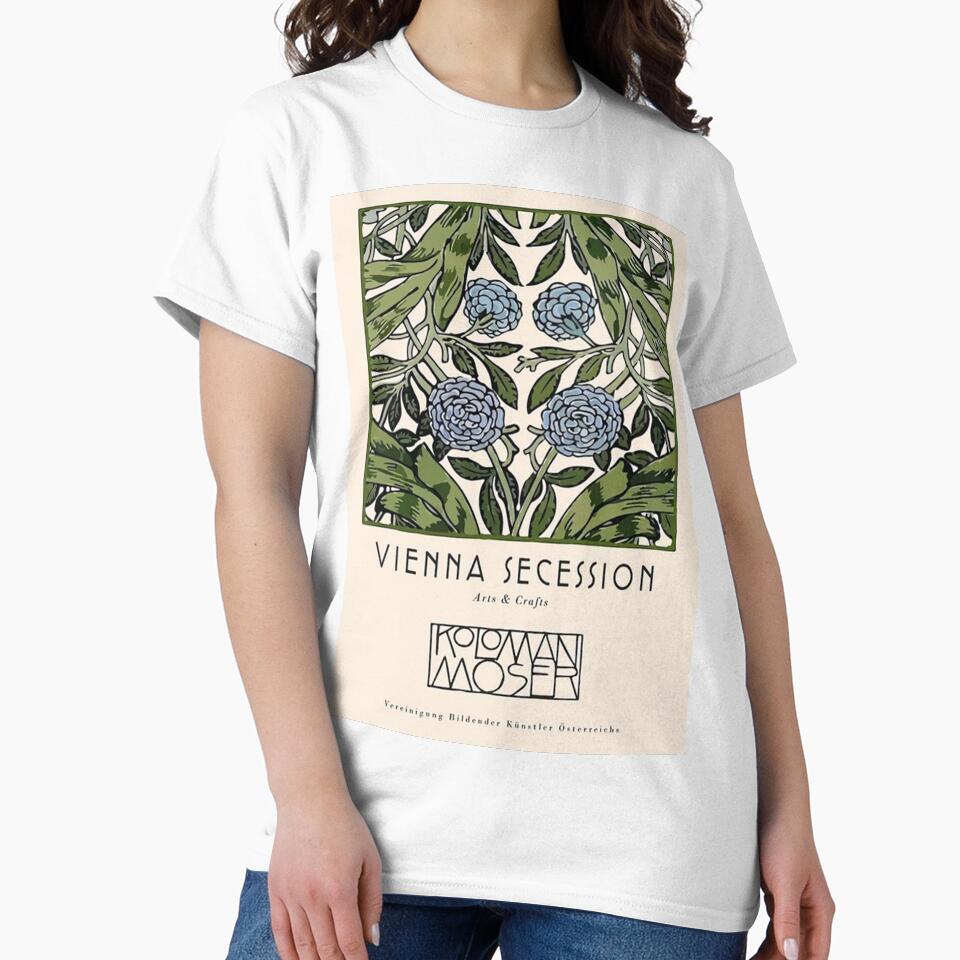 Vienna Secession Flower Market Poster by irishloore - Adult & Kids T-Shirts, Sweatshirts & Hoodies apparel design preview 2