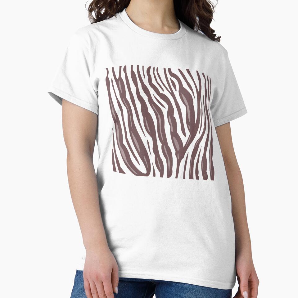 Brown Stripes and Oranges by Wink17 - Adult & Kids T-Shirts, Sweatshirts & Hoodies apparel design preview 2