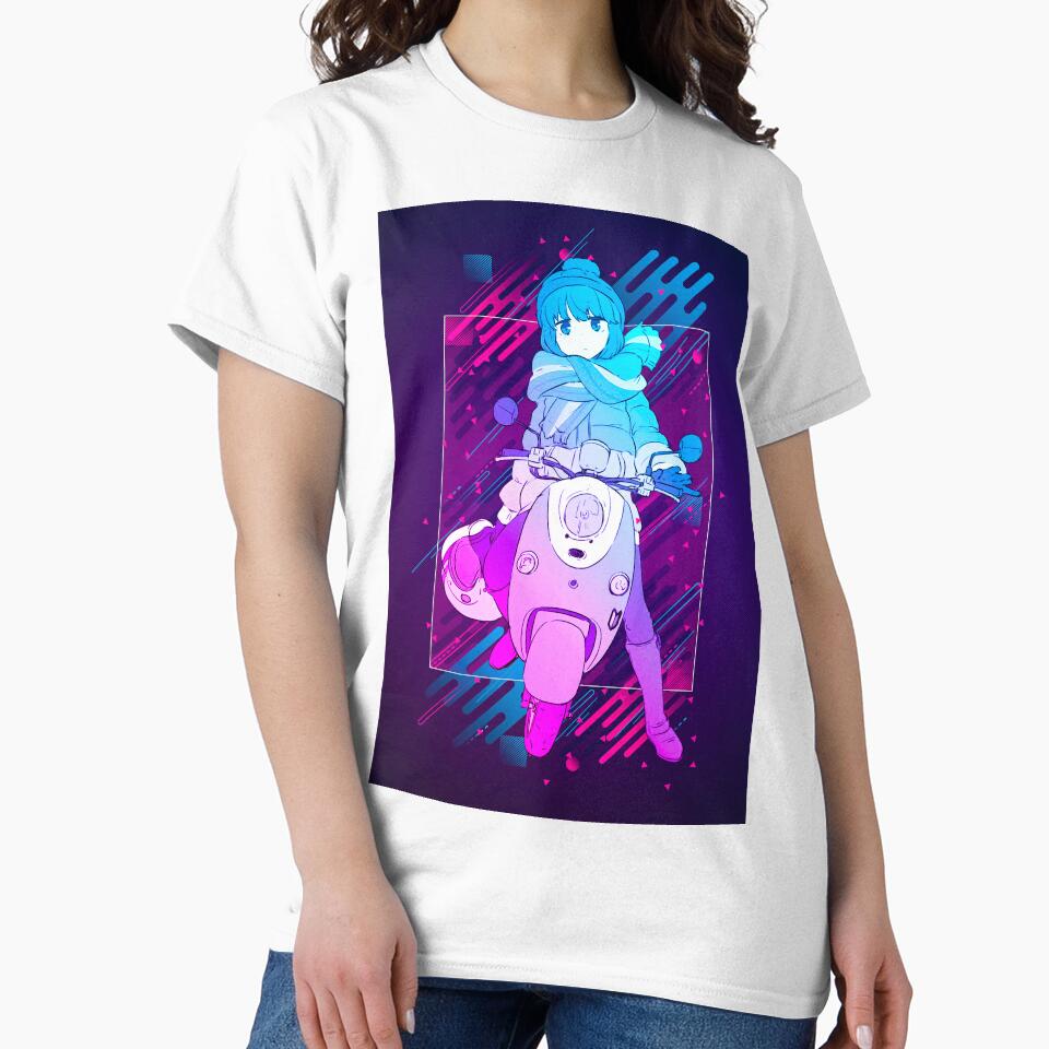Rin Yuru Camp Modern Graphic Design by Eroshi - Adult & Kids T-Shirts, Sweatshirts & Hoodies apparel design preview 2