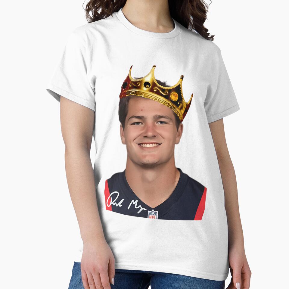 The King Drake Maye by iannashop - Adult & Kids T-Shirts, Sweatshirts & Hoodies apparel design preview 2