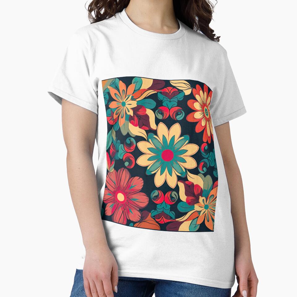 A flower pattern by visionflyshop - Adult & Kids T-Shirts, Sweatshirts & Hoodies apparel design preview 2