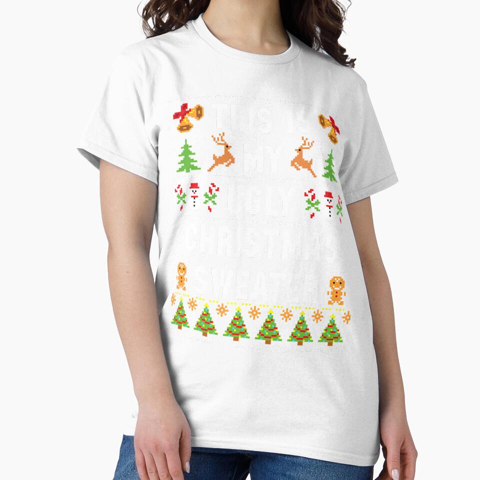 This Is My Ugly Sweater Funny Christmas Short Sleeve - Adult & Kids T-Shirts, Sweatshirts & Hoodies apparel design preview 2