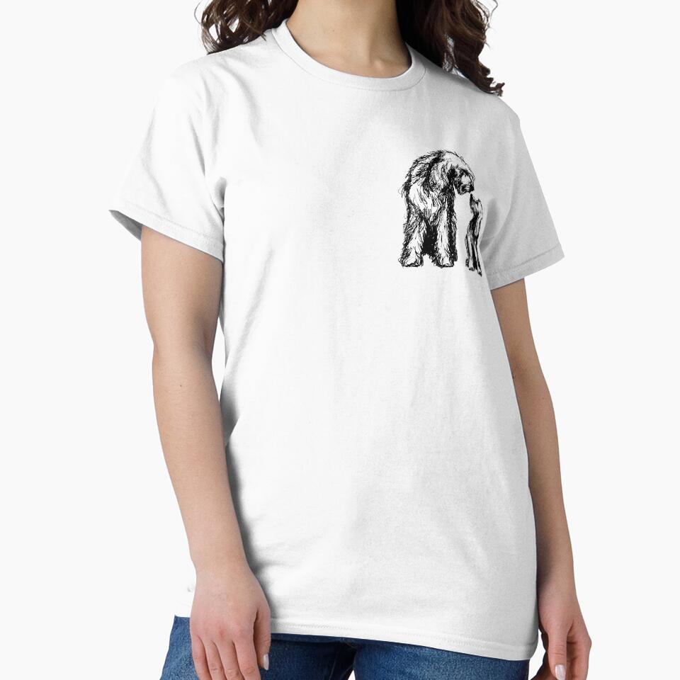 Otterhound and puppy by OHCAReproBank - Adult & Kids T-Shirts, Sweatshirts & Hoodies apparel design preview 2