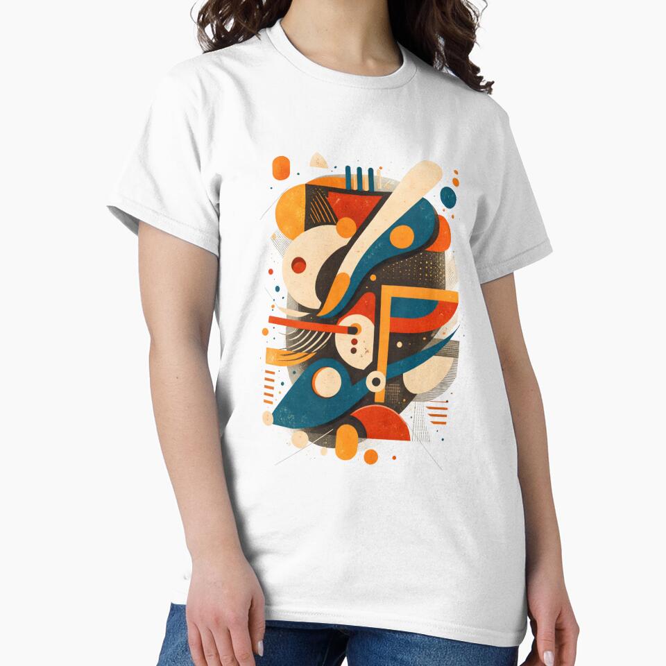 Abstract Geometric Bauhaus Style Art Design by - Adult & Kids T-Shirts, Sweatshirts & Hoodies apparel design preview 2