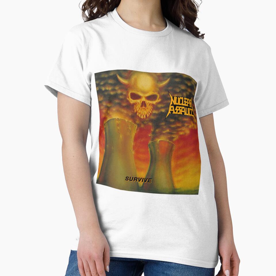 Nuclear Assault Survive Album 1988 by pryoritcollet - Adult & Kids T-Shirts, Sweatshirts & Hoodies apparel design preview 2