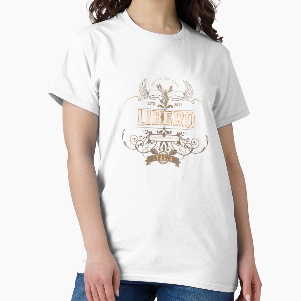 Libero logo design, by M0ntyman1010 - Adult & Kids T-Shirts, Sweatshirts & Hoodies apparel design preview 2