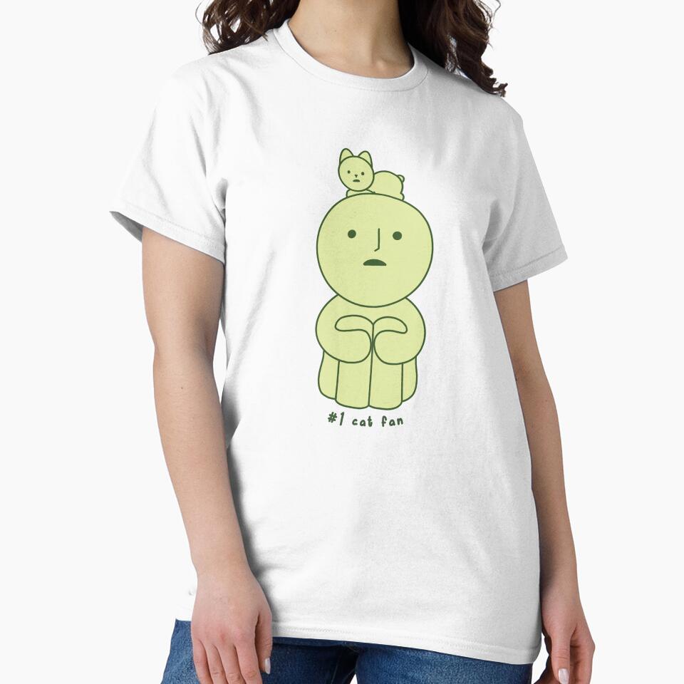 #1 cat fan smiski sticker cute by simpleactivist - Adult & Kids T-Shirts, Sweatshirts & Hoodies apparel design preview 2