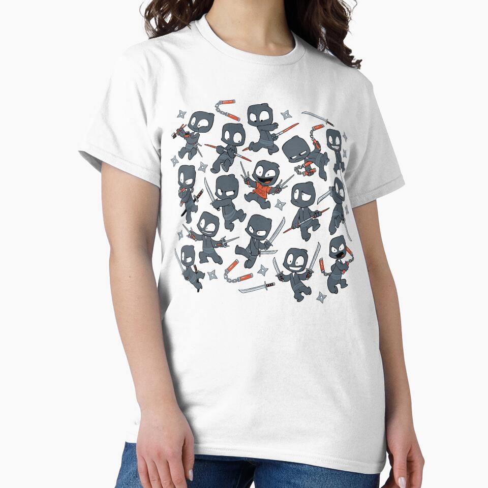 Ninja Mess by dooomcat - Adult & Kids T-Shirts, Sweatshirts & Hoodies apparel design preview 2