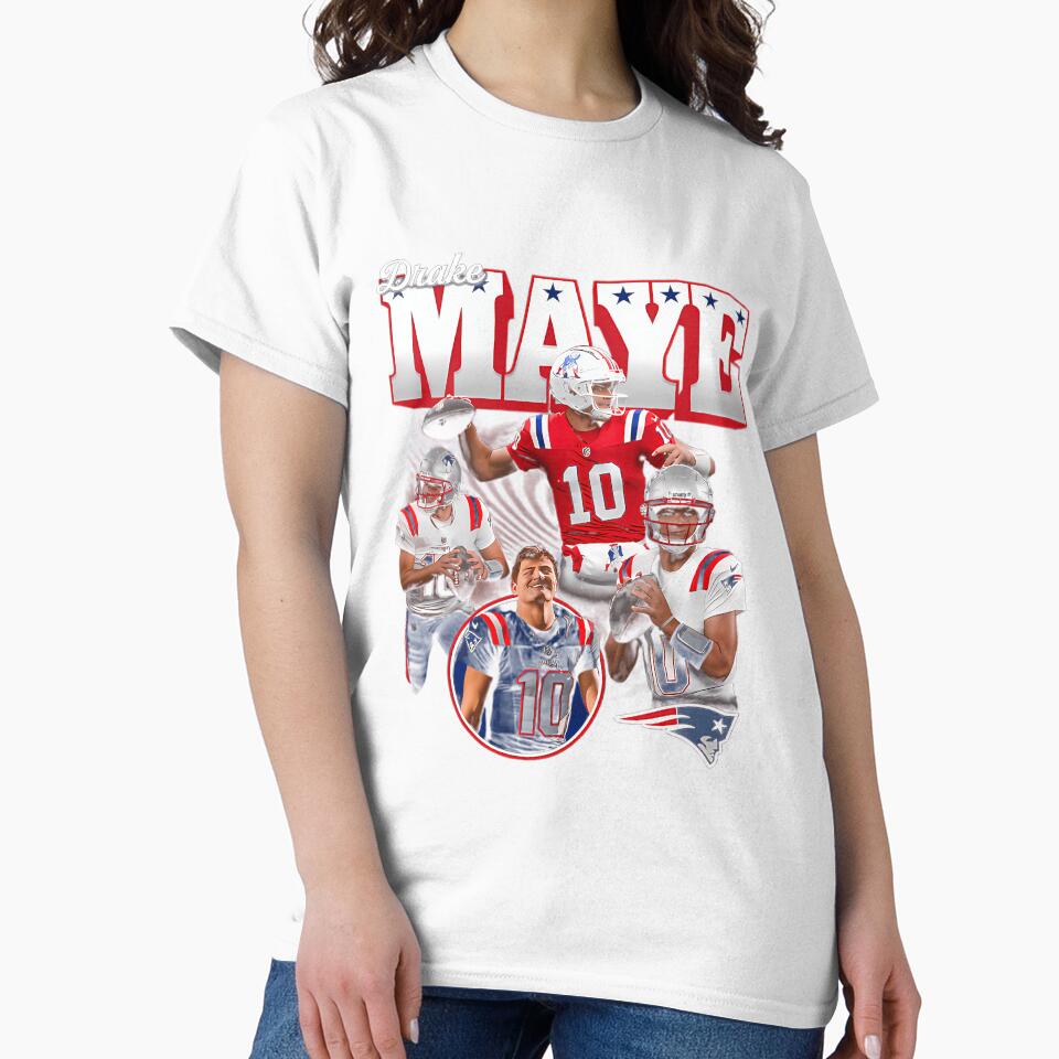 Drake Maye by JoeRusconi - Adult & Kids T-Shirts, Sweatshirts & Hoodies apparel design preview 2