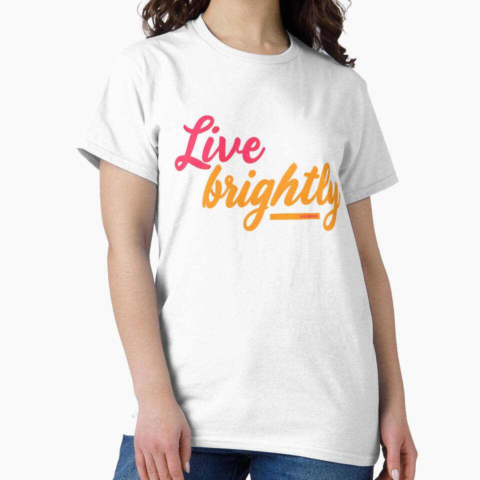 Vareno Live Bright by izzikliza - Adult & Kids T-Shirts, Sweatshirts & Hoodies apparel design preview 2