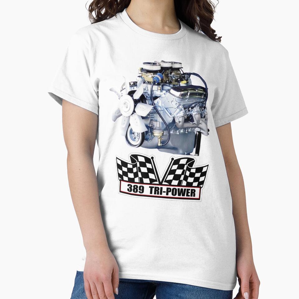 389 PONTIAC TRI-POWER by RBOJCK - Adult & Kids T-Shirts, Sweatshirts & Hoodies apparel design preview 2