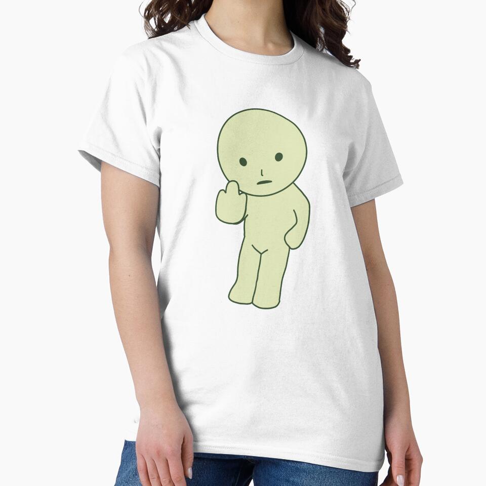 Middle finger smiski by simpleactivist - Adult & Kids T-Shirts, Sweatshirts & Hoodies apparel design preview 2
