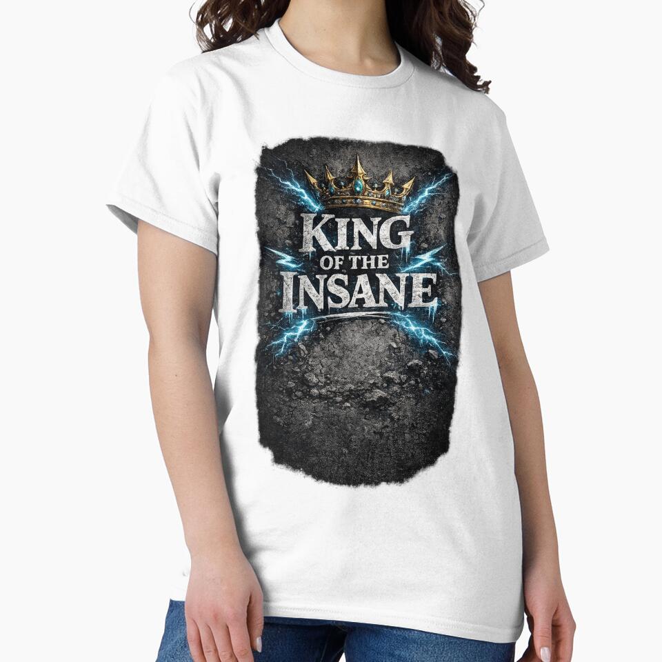 King Of Insane Dark Streetwear Psycho Rebel Graphic - Adult & Kids T-Shirts, Sweatshirts & Hoodies apparel design preview 2
