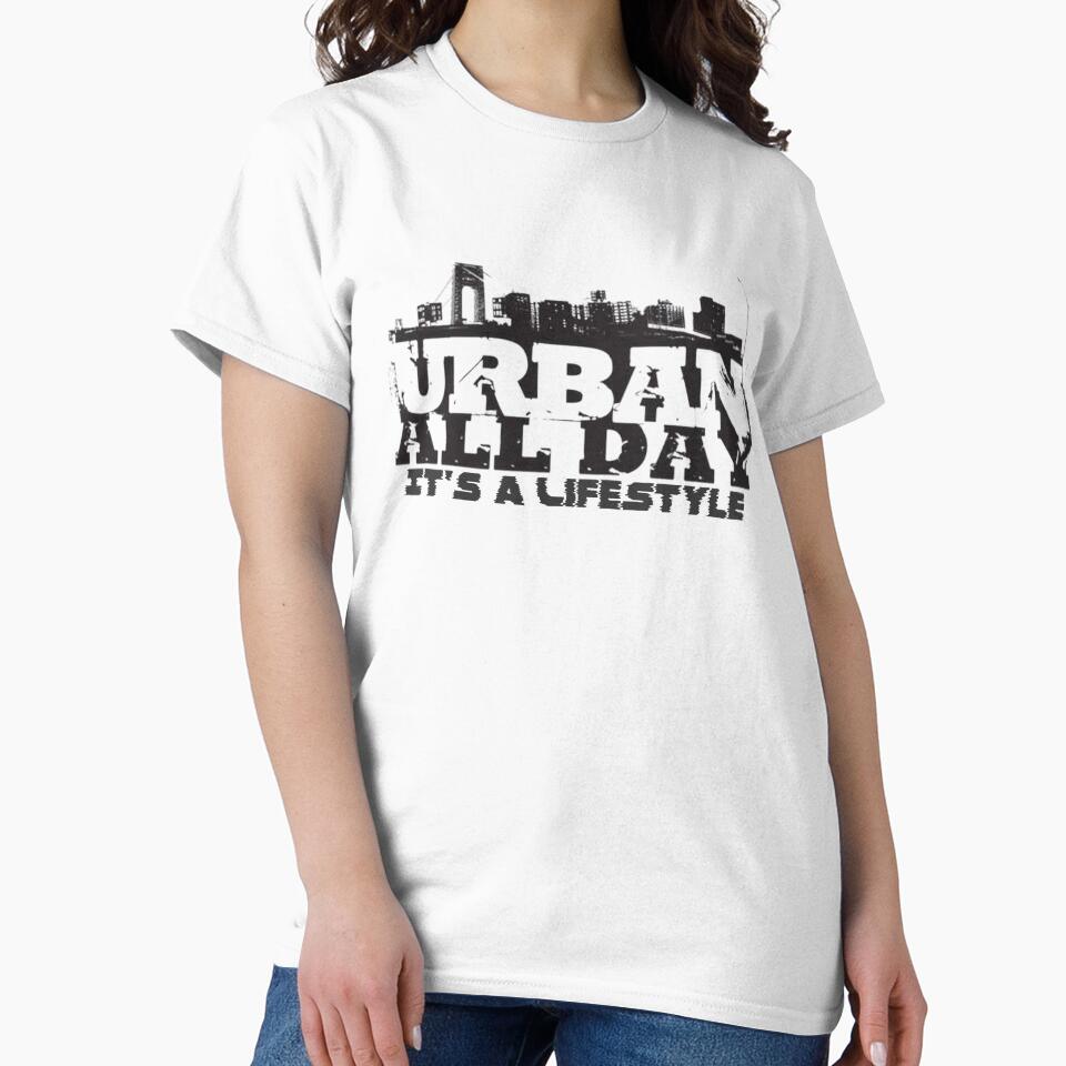 Urban All Day City It's a Lifestyle by binspired2shop - Adult & Kids T-Shirts, Sweatshirts & Hoodies apparel design preview 2