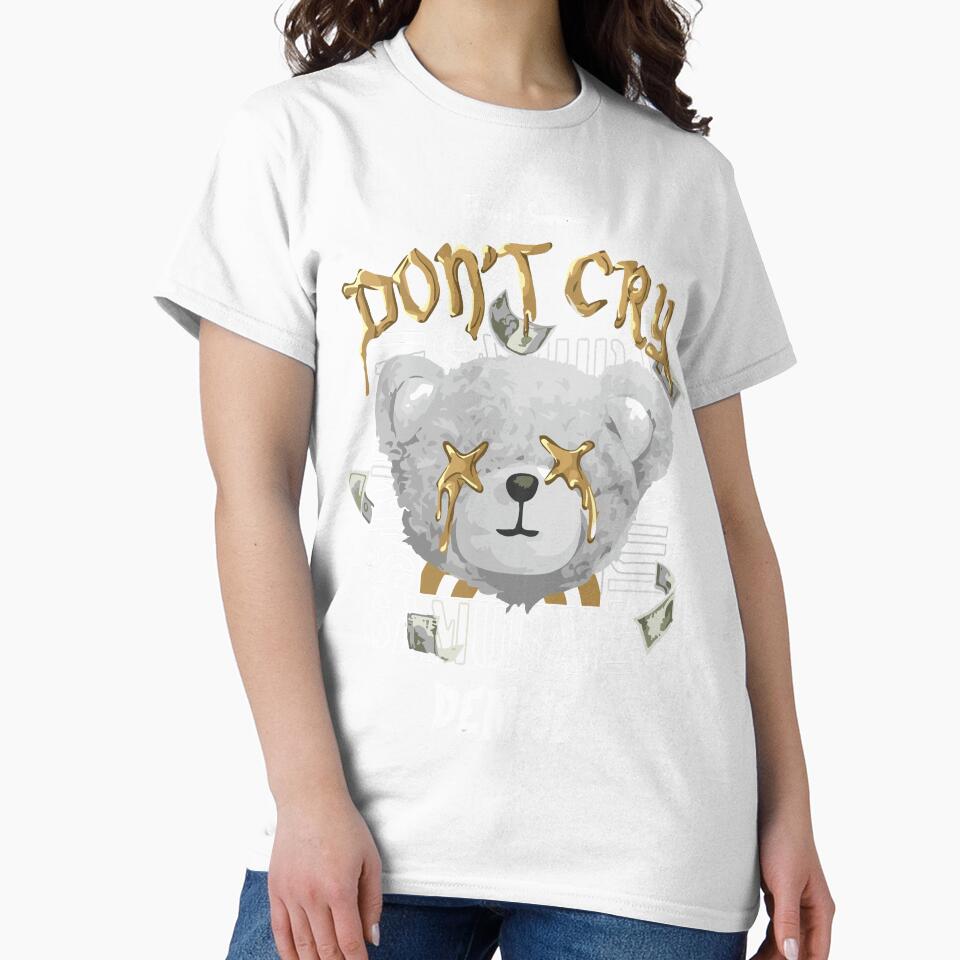Samurai Bear Don't Cry Streetwear by NF Designs - Adult & Kids T-Shirts, Sweatshirts & Hoodies apparel design preview 2