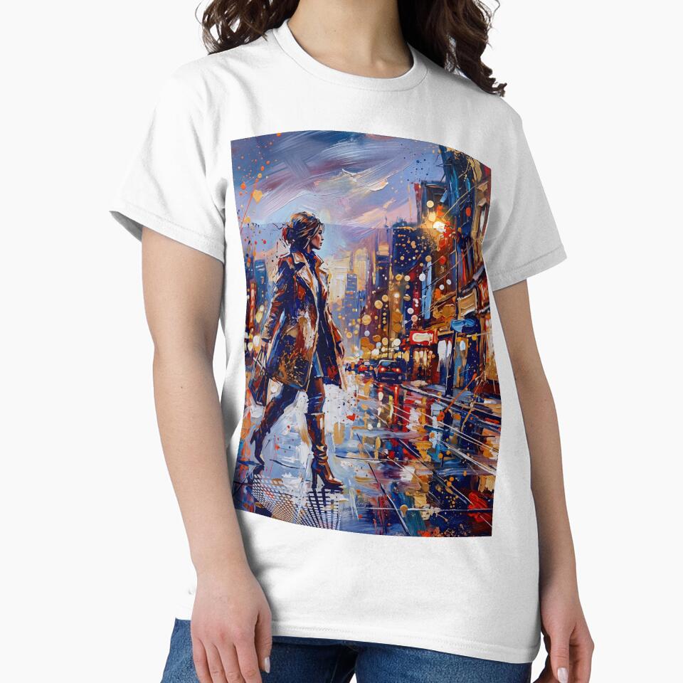 Rainy City by FlowerSeller1 - Adult & Kids T-Shirts, Sweatshirts & Hoodies apparel design preview 2