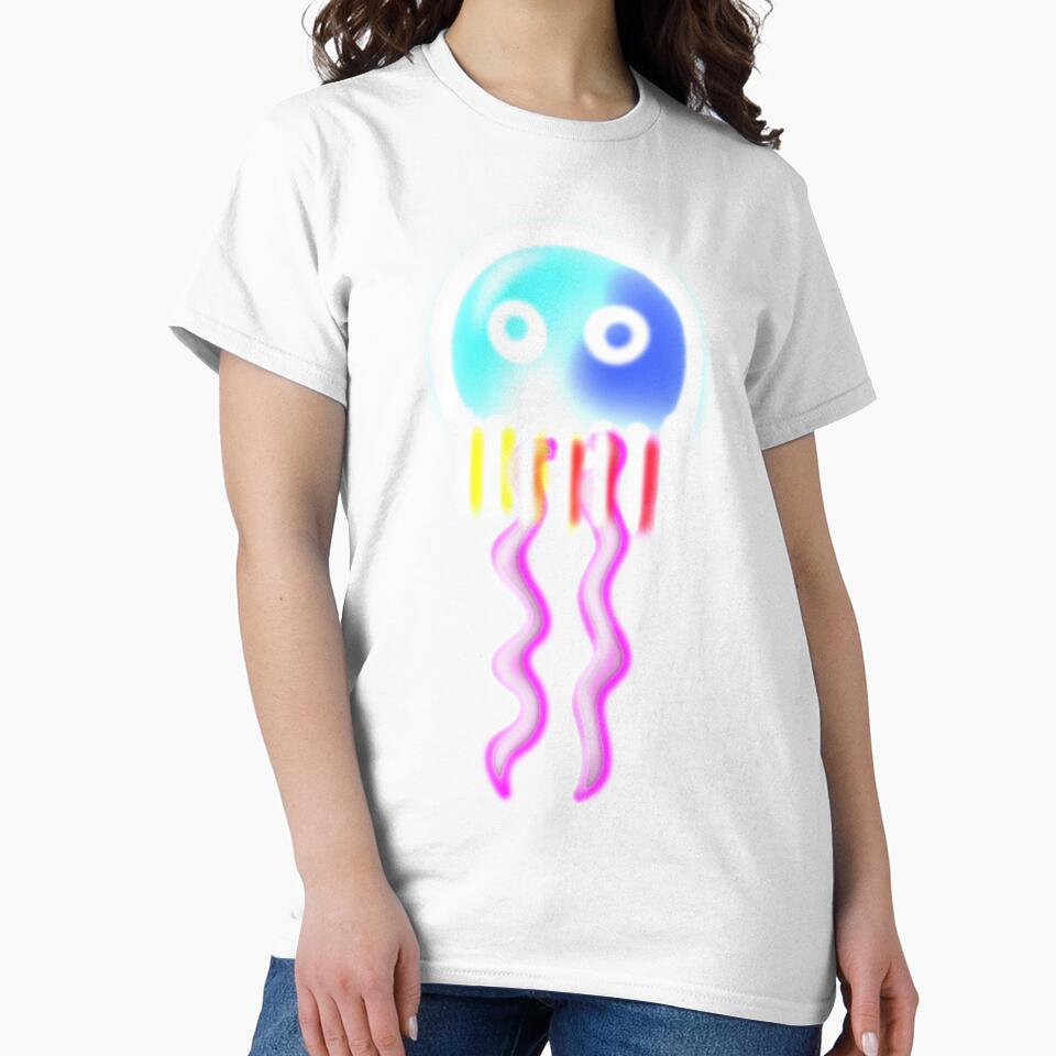 Cute glowing Jellyfish by M-Lorentsson - Adult & Kids T-Shirts, Sweatshirts & Hoodies apparel design preview 2