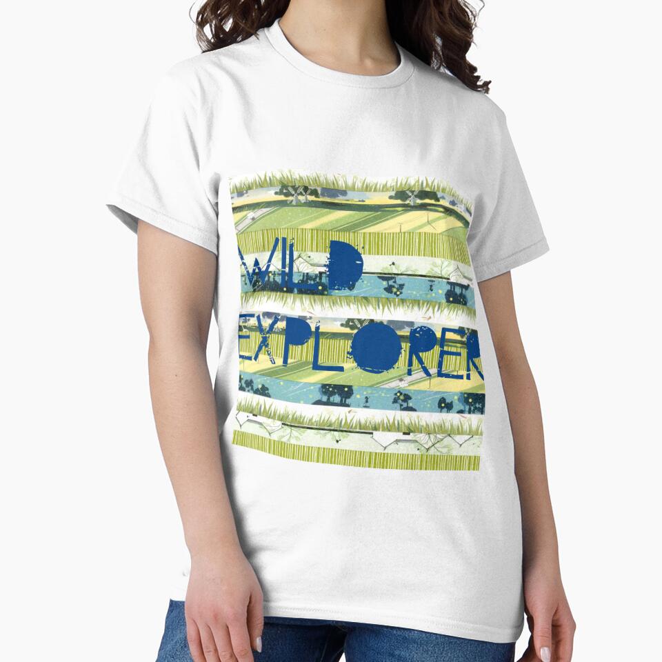 "Wild Explorer" by TabbysShop - Adult & Kids T-Shirts, Sweatshirts & Hoodies apparel design preview 2