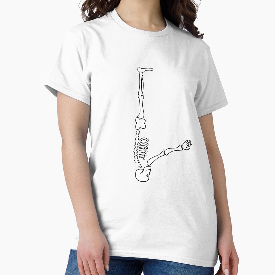 Skulls doing yoga initial monogram L by Rajeev Singh - Adult & Kids T-Shirts, Sweatshirts & Hoodies apparel design preview 2