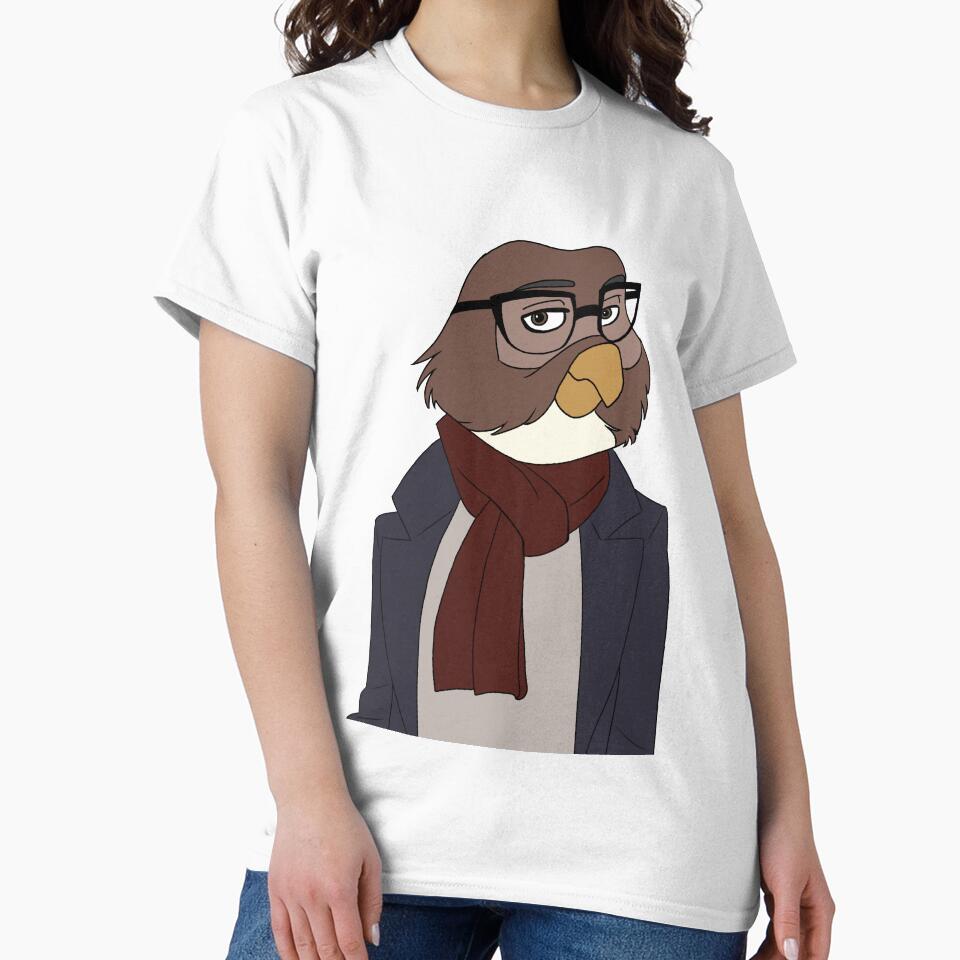 Stylish Owl Gentleman by pheebstheartist - Adult & Kids T-Shirts, Sweatshirts & Hoodies apparel design preview 2