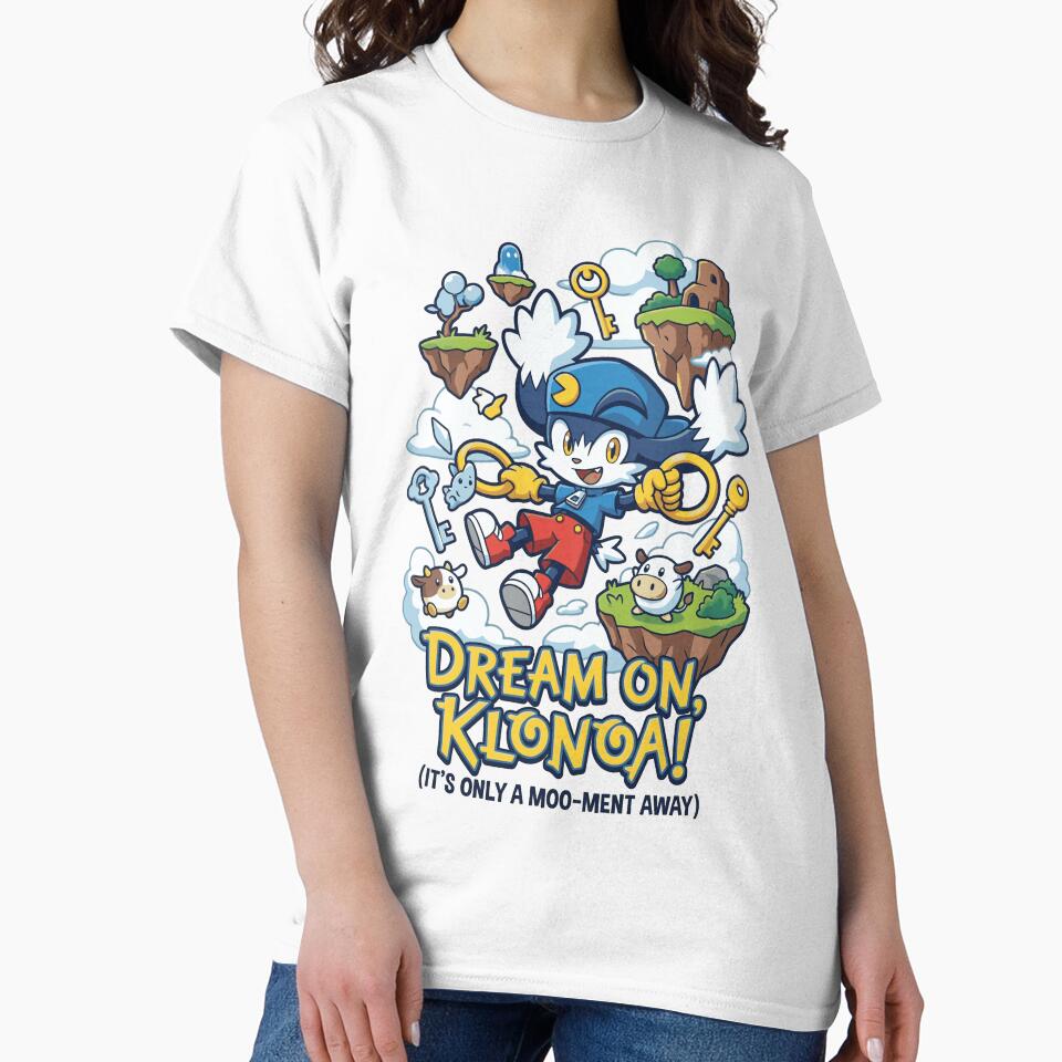 Klonoa Dream On Game Art by nerdygamespot - Adult & Kids T-Shirts, Sweatshirts & Hoodies apparel design preview 2