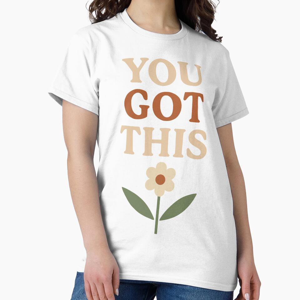 "You Got This" Uplifting Minimalist by Mike Draws - Adult & Kids T-Shirts, Sweatshirts & Hoodies apparel design preview 2