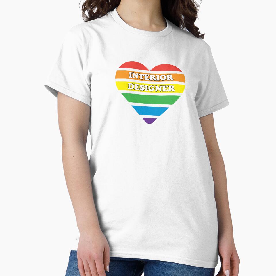 Interior Designer Gay Pride by Magartes - Adult & Kids T-Shirts, Sweatshirts & Hoodies apparel design preview 2