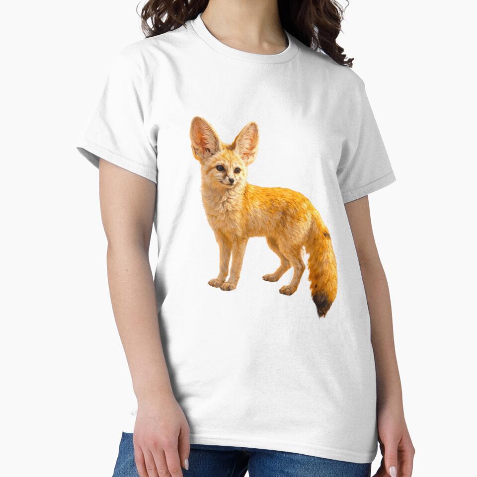 Fennec Fox Desert Animal Impressionist Wildlife by - Adult & Kids T-Shirts, Sweatshirts & Hoodies apparel design preview 2