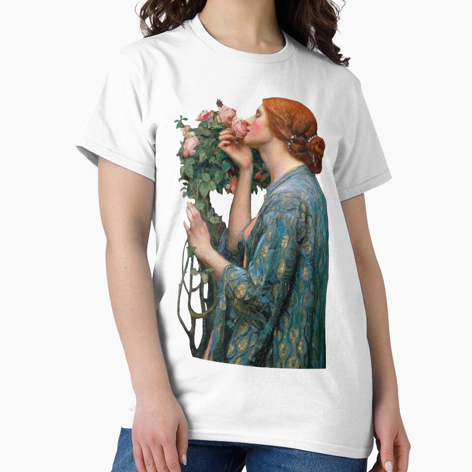 John William Waterhouse The Soul of Rose by - Adult & Kids T-Shirts, Sweatshirts & Hoodies apparel design preview 2