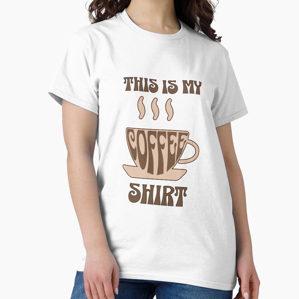 "This Is My Coffee Crew Neck by CrafteeTrends - Adult & Kids T-Shirts, Sweatshirts & Hoodies apparel design preview 2