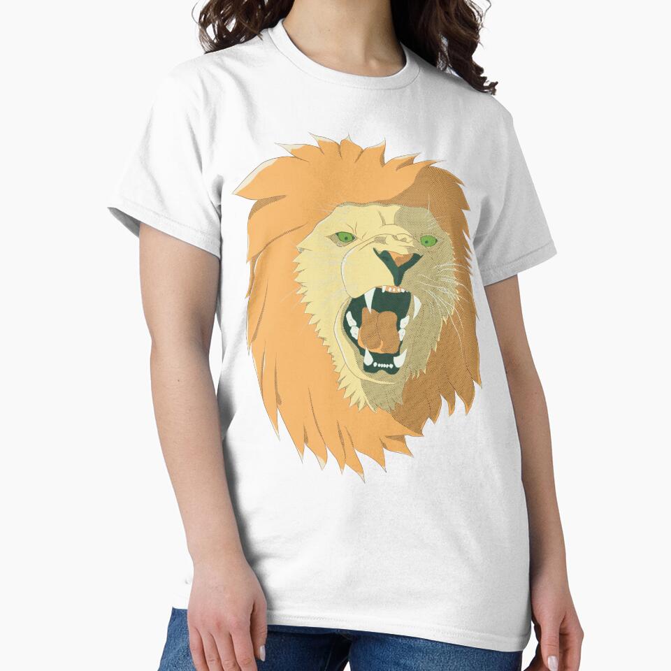Lion's Roar in Pop Art Style by Black Bronze Media - Adult & Kids T-Shirts, Sweatshirts & Hoodies apparel design preview 2