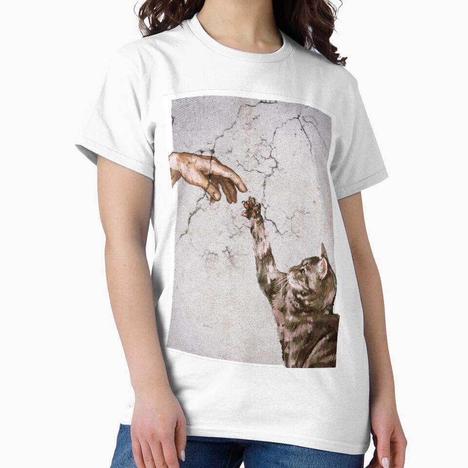 When Adam created the domesticated cat. by Juga-Arts - Adult & Kids T-Shirts, Sweatshirts & Hoodies apparel design preview 2