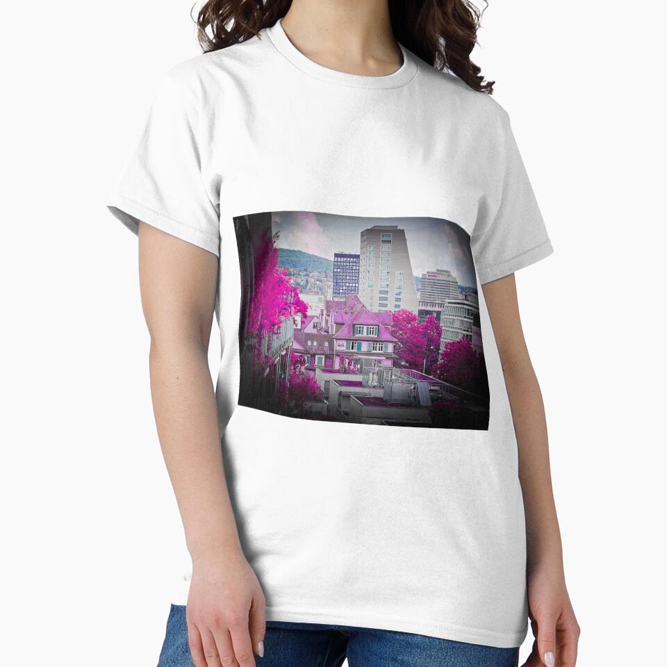 Urban Zurich An Oasis of History Swiss Artwork - Adult & Kids T-Shirts, Sweatshirts & Hoodies apparel design preview 2