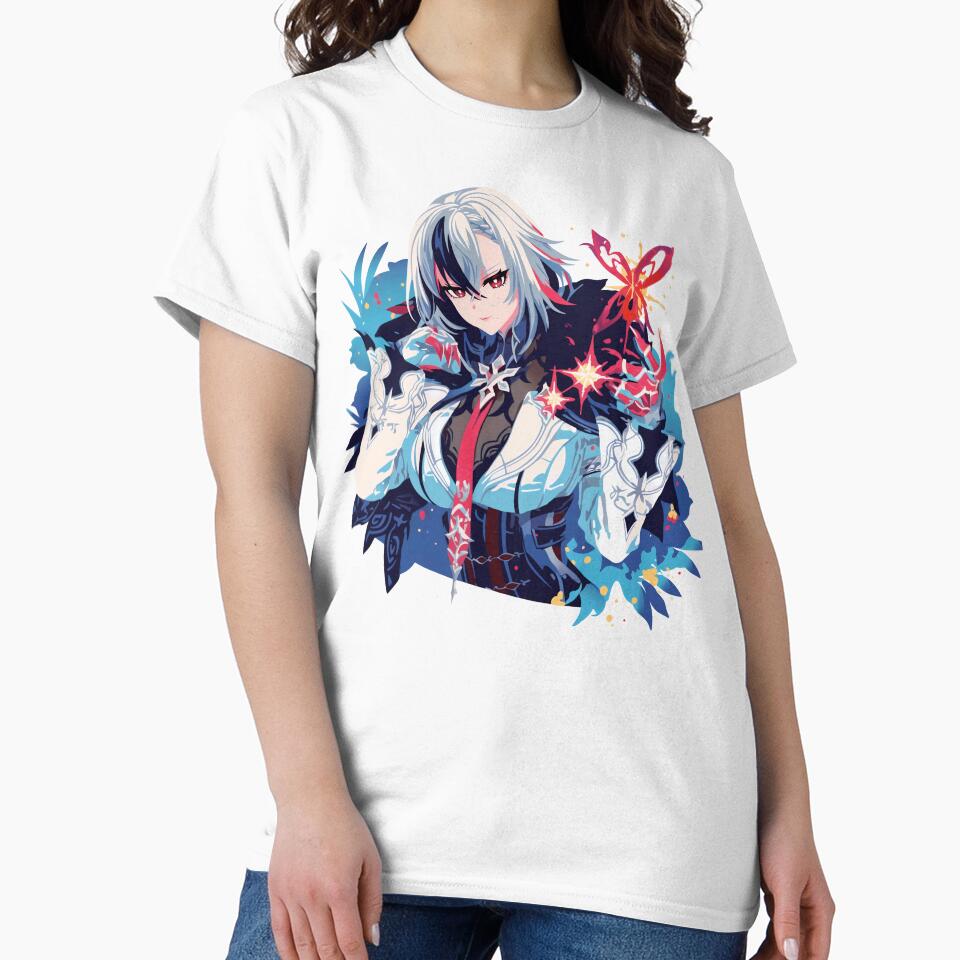 Arlecchino Genshin Print by Senpaiwaves - Adult & Kids T-Shirts, Sweatshirts & Hoodies apparel design preview 2