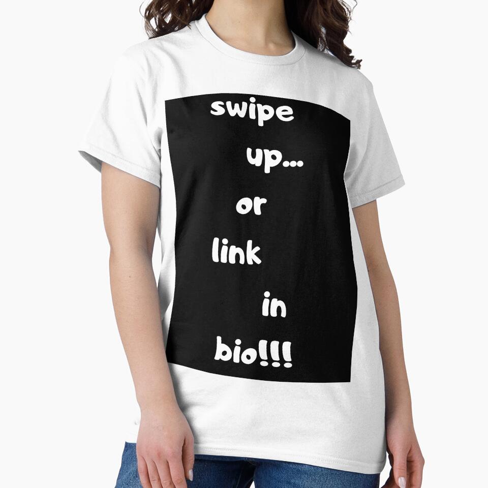Swipe Up Or Link In Bio!!! for men and women by mehdi - Adult & Kids T-Shirts, Sweatshirts & Hoodies apparel design preview 2