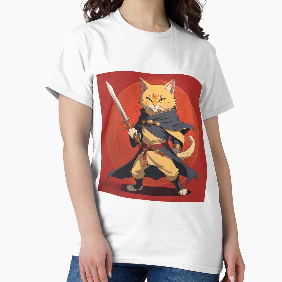 Ninja Cat Assasin by Kalkikrivadna - Adult & Kids T-Shirts, Sweatshirts & Hoodies apparel design preview 2