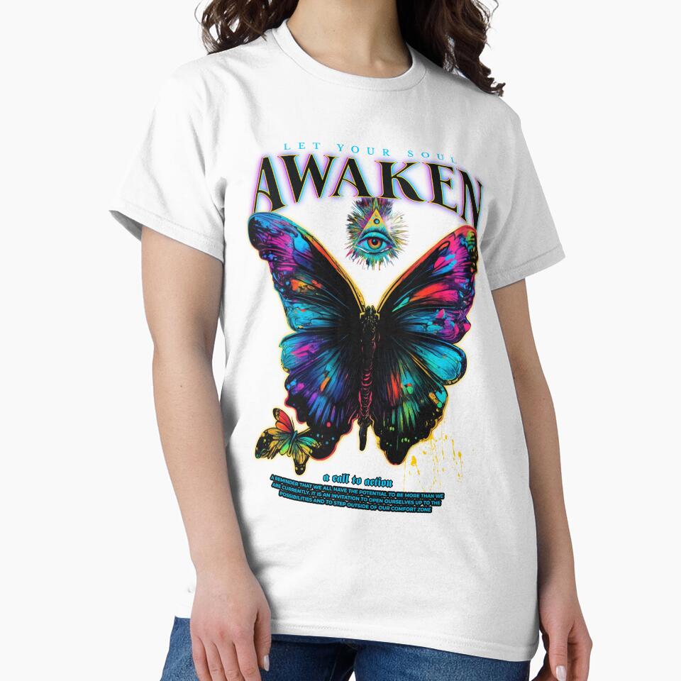 Awaken Butterfly Graphic by himx05 - Adult & Kids T-Shirts, Sweatshirts & Hoodies apparel design preview 2