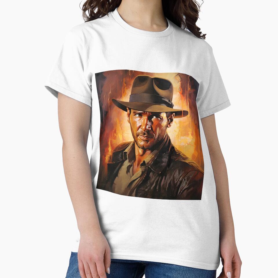 Indiana Jones Artwork by Saxon Designs - Adult & Kids T-Shirts, Sweatshirts & Hoodies apparel design preview 2